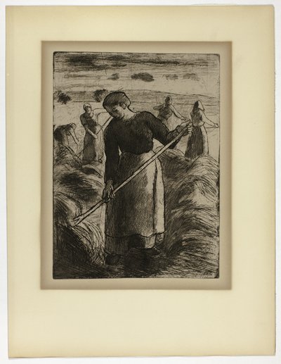 Frau Heumacherin in Éragny von Camille Pissarro