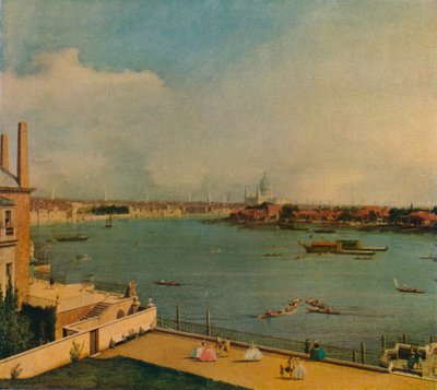 Die Themse vom Richmond House, 1746 von Giovanni Antonio Canal