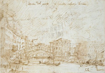 Venedig: Die Rialtobrücke von Canaletto
