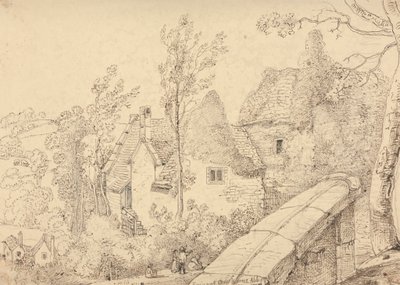Ruinen der Abtei Crewkerne, Mai 1833 von Capt. Thomas Hastings