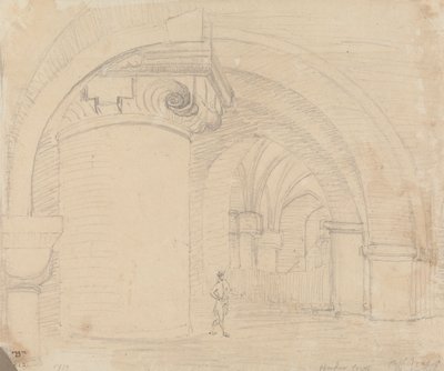 Untergeschoss, Kathedrale von Canterbury von Capt. Thomas Hastings