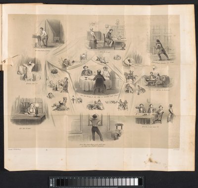 Karikatur im Leidener Studentenalmanach, 1853 von Carel Christiaan Antony Last