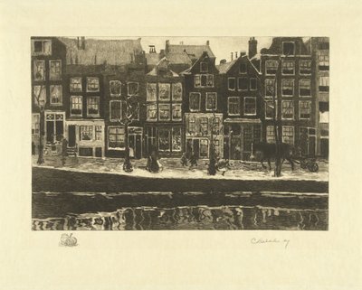 Lauriergracht von Carel Lodewijk Dake (signed by artist)