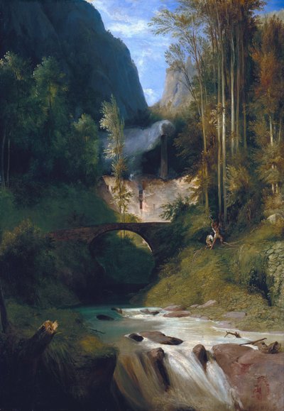 Schlucht bei Amalfi von Carl Blechen