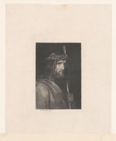 Christus mit Dornenkrone (Mann der Schmerzen) von Carl Bloch
