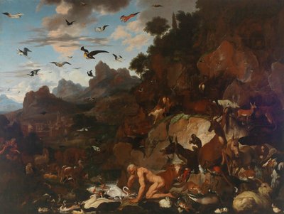 Nebukadnezars Wahnsinn, ca. 1680 von Carl Borromaus Andreas Ruthart