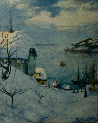 Ein Hafen in Soon von Carl Doernberger