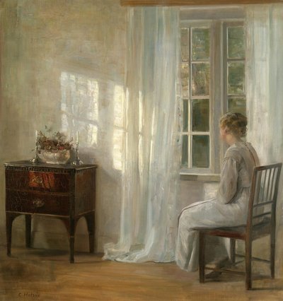 Warten am Fenster von Carl Holsoe