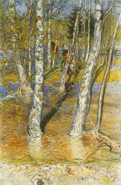 Frühlingsflut, 1902 von Carl Larsson
