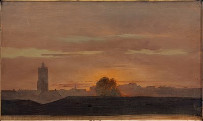 Darmstadt, Blick vom Schlossatelier von Carl Ludwig Seeger