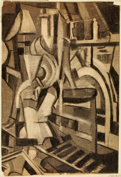 Abstrakt - Sitzende Figur von Carl Newman