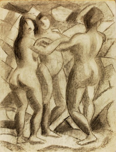 Gruppe von drei weiblichen Akten von Carl Newman