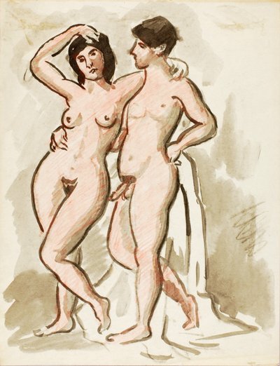 Männlicher und weiblicher Akt von Carl Newman