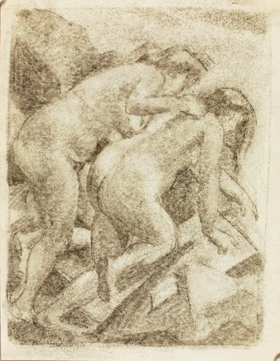 Zwei nackte weibliche Figuren von Carl Newman