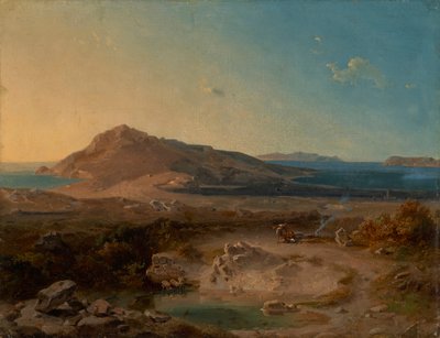 Die Insel Delos bei Sonnenaufgang von Carl Rottmann