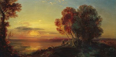 Sonnenuntergang am Starnberger See von Carl Rottmann