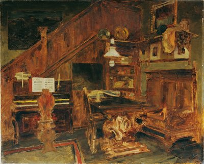 Atelier des Künstlers in Venedig von Carl Schuch