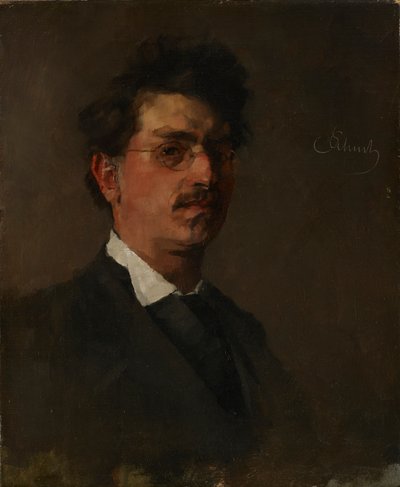 Selbstporträt von Carl Schuch
