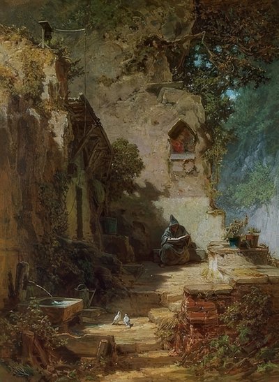 Der Einsiedler von Carl Spitzweg