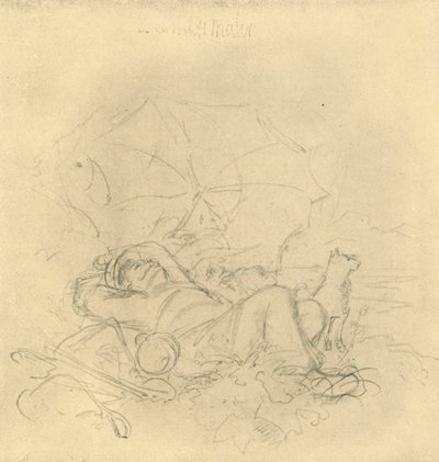 Der Landschaftsmaler I, Mitte-Ende 19. Jahrhundert, ca. 1924 von Carl Spitzweg
