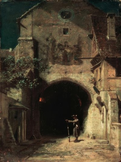 Gähnende Schildwache von Carl Spitzweg