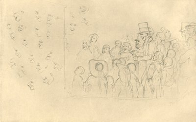 Kasperltheater II, Mitte-Ende 19. Jahrhundert, ca. 1924 von Carl Spitzweg
