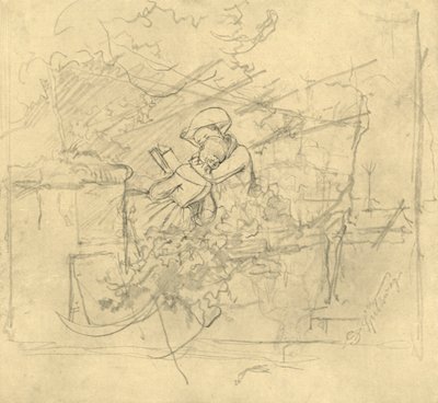 Lektüre, Mitte bis Ende 19. Jahrhundert von Carl Spitzweg
