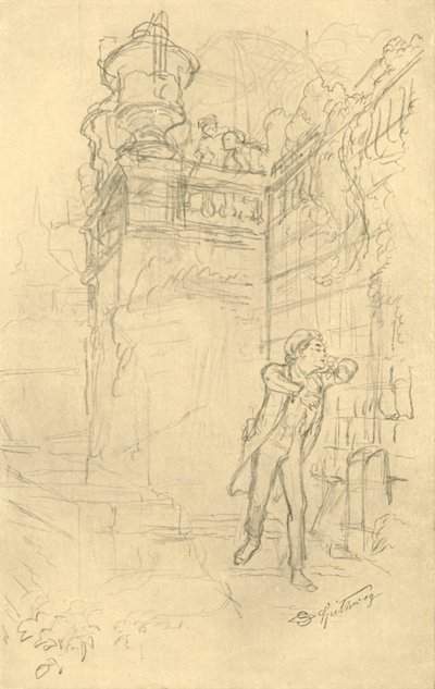 Malvolios Enkel (Mitte-Ende 19. Jahrhundert, ca. 1924) von Carl Spitzweg