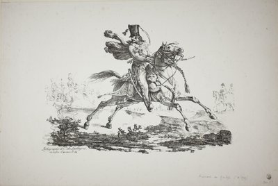 Galoppierender Husar von Carle Vernet