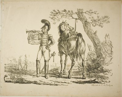 Trompeter der Schützen von Carle Vernet