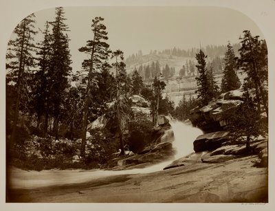 Wasserfall, Nevada Falls, Yosemite, Kalifornien von Carleton E. Watkins