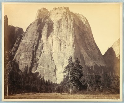 Cathedral Rock, Yosemite von Carleton E. Watkins