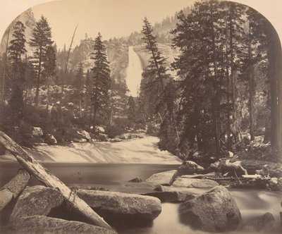 Nevada-Fall, 700 Fuß, 1861 von Carleton Emmons Watkins