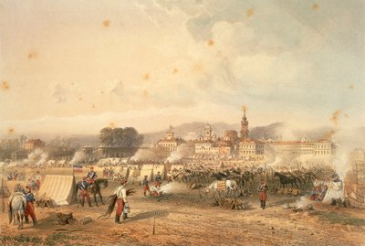 Novara, das Feld der afrikanischen Jäger von Carlo Bossoli