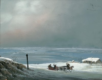 Umgebung von Odessa im Winter, 1841 von Carlo Bossoli