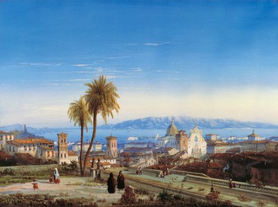 Ansicht von Messina von Carlo Bossoli