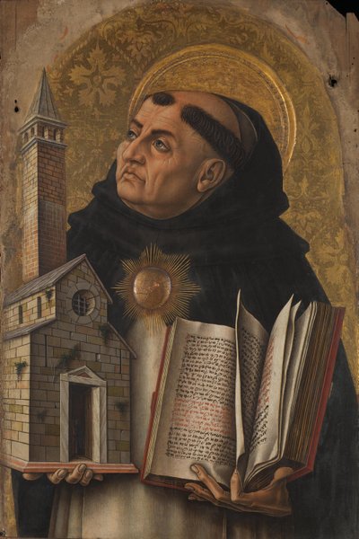 Heiliger Thomas von Aquin, 1476 von Carlo Crivelli