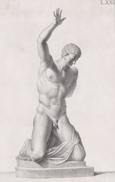 Statue des Narziss, 1734 von Carlo Gregori