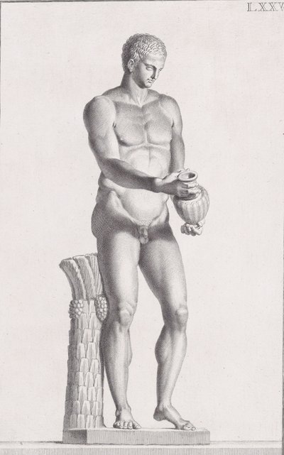 Statue eines männlichen Athleten, 1734 von Carlo Gregori