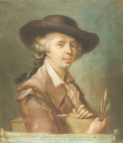 Porträt von Edouard Dagoty von Carlo Lasinio