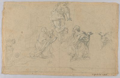 Studie von drei Figuren von Carlo Maratti