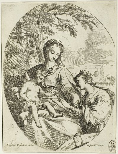 Die mystische Hochzeit der Heiligen Katharina von Carlo Maratti