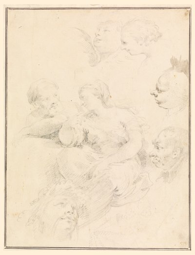 Figurenskizzen von Carlo Marchionni