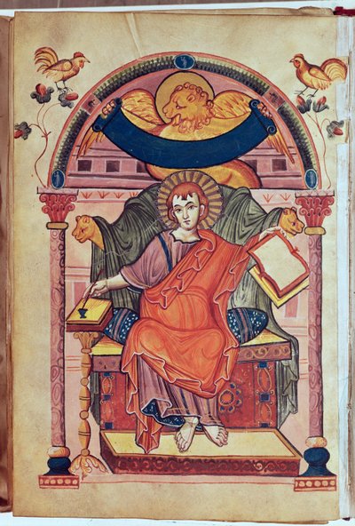 Cod.22 St. Markus, aus dem Ada-Manuskript von Carolingian School