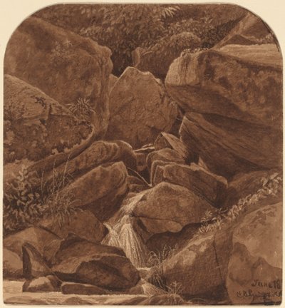 Felsen und Wasserfall von Casimir Clayton Griswold