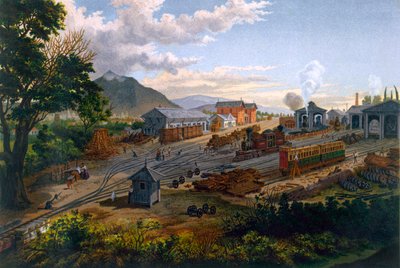 Bahnhof in Orizaba, 1878 von Casimiro Castro