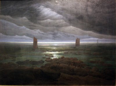 Meeresufer im Mondschein von Caspar David Friedrich
