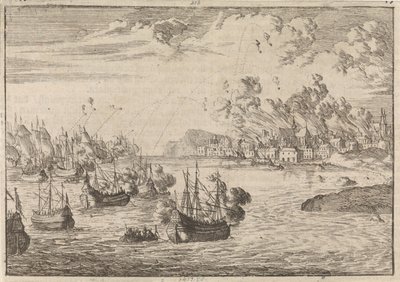 Bombardierung von Dieppe, 1694 von Caspar Luyken