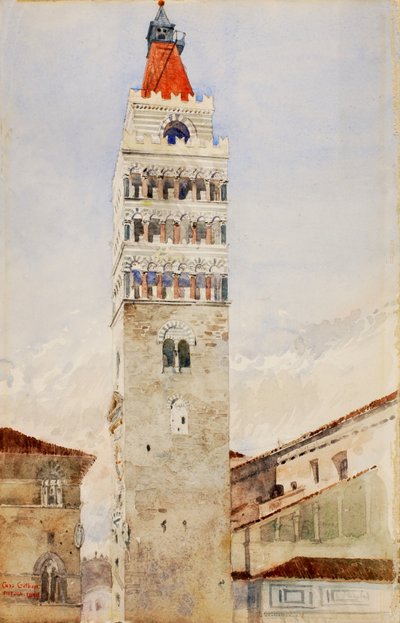 Kathedralenturm, Pistoia, Italien, 1898 von Cass Gilbert