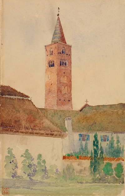 Kirchturm, Italien, 1898 von Cass Gilbert